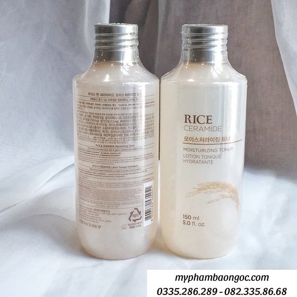 NƯỚC HOA HỒNG THE FACE SHOP GẠO RICE CERMIDE HÀN QUỐC 150ML