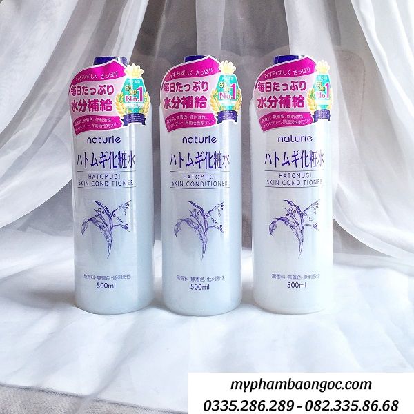 NƯỚC HOA HỒNG Ý DĨ NATURIE HATOMUGI SKIN CONDITIONER NHẬT
