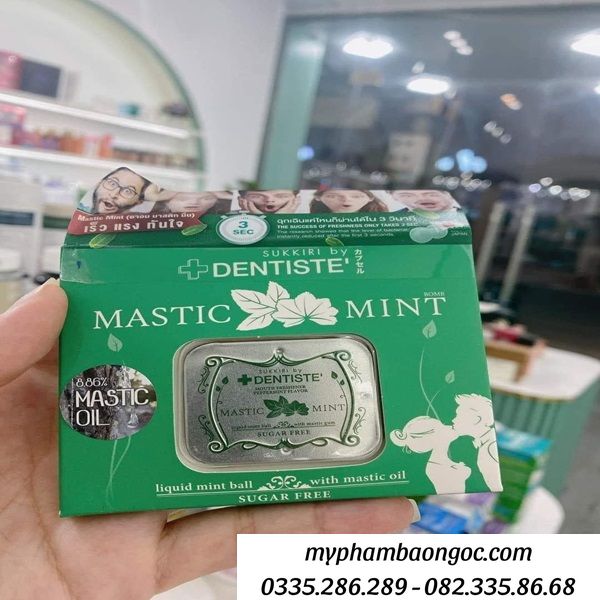 KẸO TÌNH YÊU DENTISTE MASTIC MINT HƯƠNG BẠC HÀ HỘP 20 VIÊN