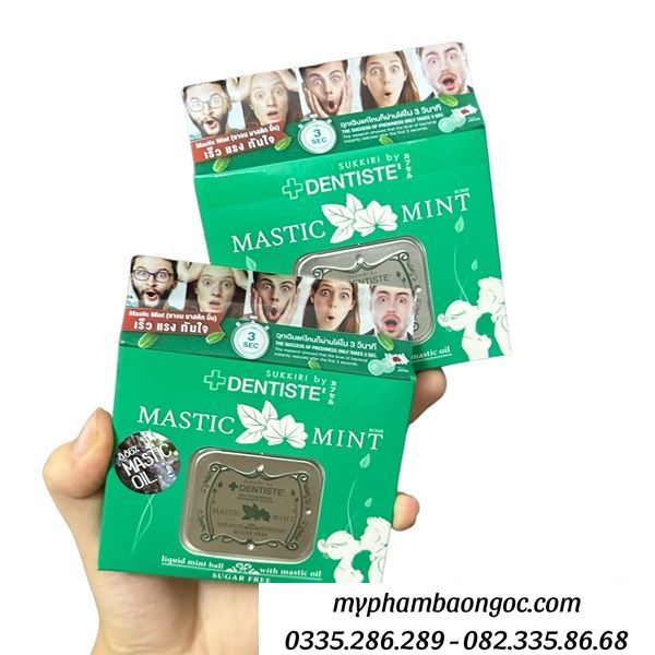 KẸO TÌNH YÊU DENTISTE MASTIC MINT HƯƠNG BẠC HÀ HỘP 20 VIÊN