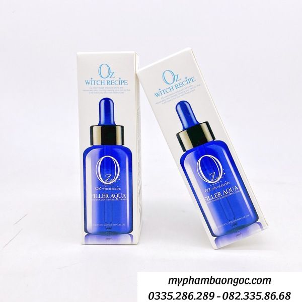 TINH CHẤT OZ WITH RECIPE FILLER AQUA CĂNG BÓNG PHỤC HỒI DA