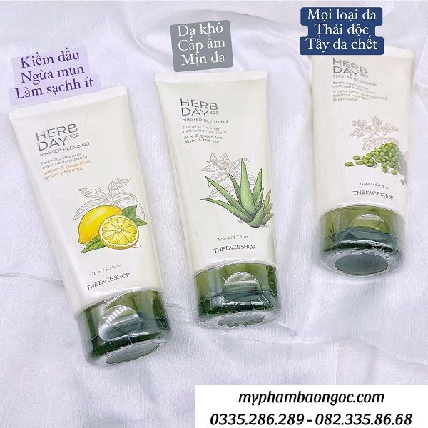 SỮA RỬA MẶT THE FACE SHOP HERB DAY 365 CLEANSING FOAM
