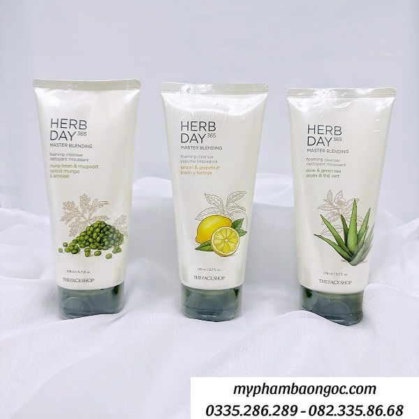 SỮA RỬA MẶT THE FACE SHOP HERB DAY 365 CLEANSING FOAM