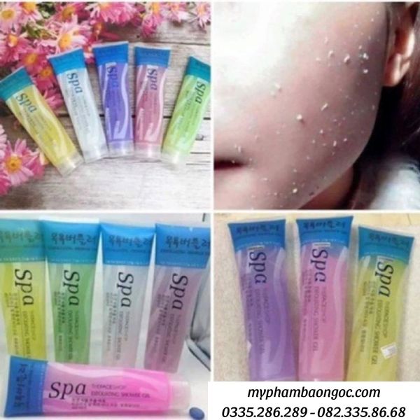 GEL TẨY DA CHẾT THE FACESHOP SPA ESSENTIAL PLANT BODY US