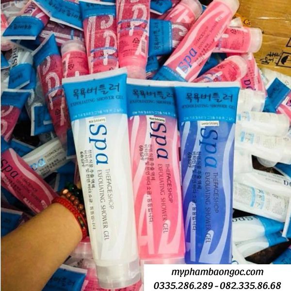 GEL TẨY DA CHẾT THE FACESHOP SPA ESSENTIAL PLANT BODY US