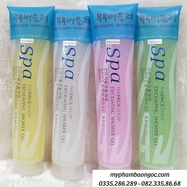 GEL TẨY DA CHẾT THE FACESHOP SPA ESSENTIAL PLANT BODY US