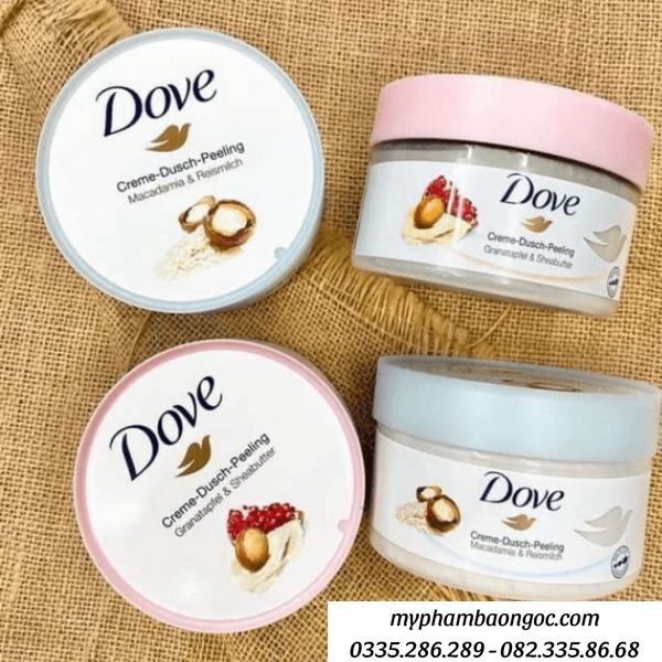 TẨY DA CHẾT DOVE BẢN MỸ TOÀN THÂN SẠCH TRẮNG SÁNG MỊN DA