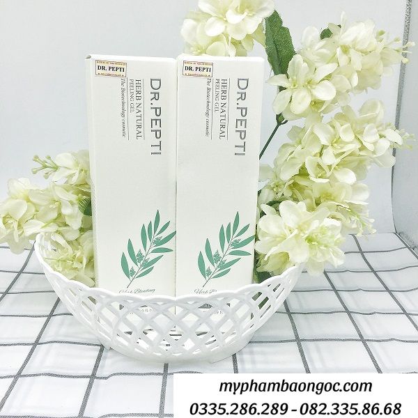 TẨY DA CHẾT DR PEPTI  HERB NATURAL PEELING GEL 130ML&nbsp;