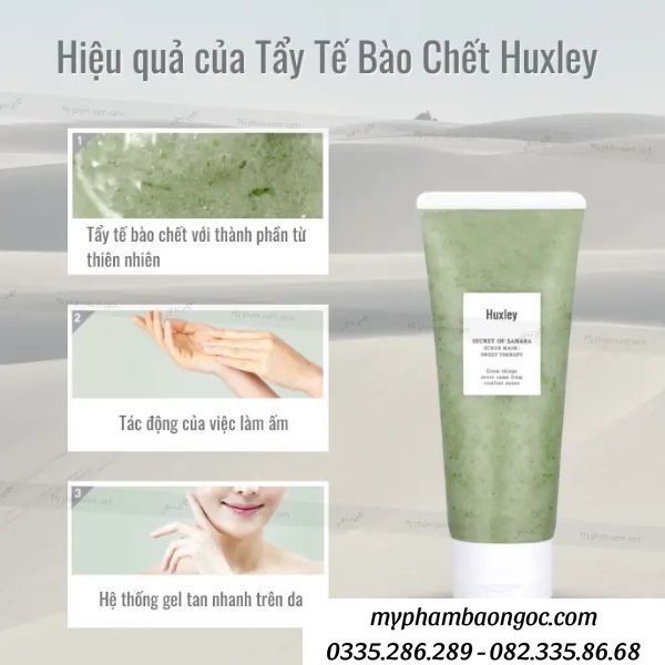 TẨY DA CHẾT HUXLEY SWEET THERAPY MINI DÀNH CHO CÁC LOẠI DA