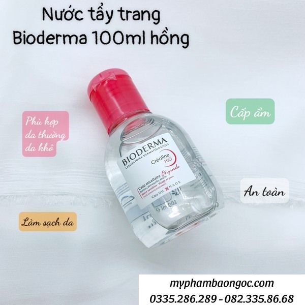NƯỚC TẨY TRANG BIORDERMA 100ML PHÁP DÀNH CHO TỪNG LOẠI DA