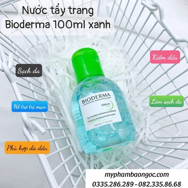 NƯỚC TẨY TRANG BIORDERMA 100ML PHÁP DÀNH CHO TỪNG LOẠI DA