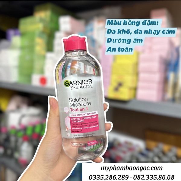NƯỚC TẨY TRANG GARNIER SKINACTIVE 400ML DÀNH CHO CÁC LOẠI DA