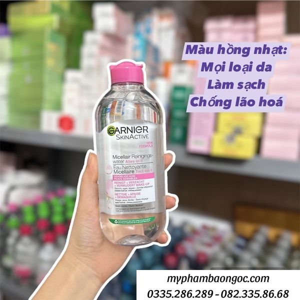 NƯỚC TẨY TRANG GARNIER SKINACTIVE 400ML DÀNH CHO CÁC LOẠI DA
