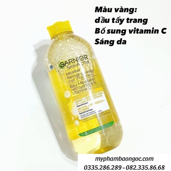 NƯỚC TẨY TRANG GARNIER SKINACTIVE 400ML DÀNH CHO CÁC LOẠI DA