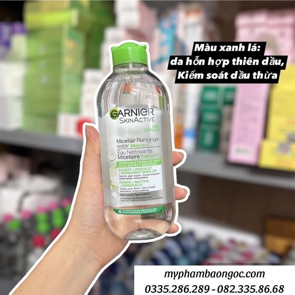 NƯỚC TẨY TRANG GARNIER SKINACTIVE 400ML DÀNH CHO CÁC LOẠI DA