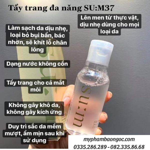 NƯỚC TẨY TRANG SUM 37 HÀN QUỐC 100ML DÙNG CHO CÁC LOẠI DA