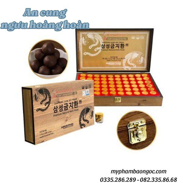 an cung hộp gỗ 60 viên